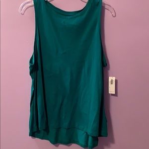 Green/blue tank top
